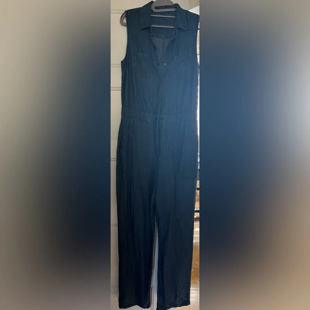 Super soft denim jumpsuit - Picture 2 of 6